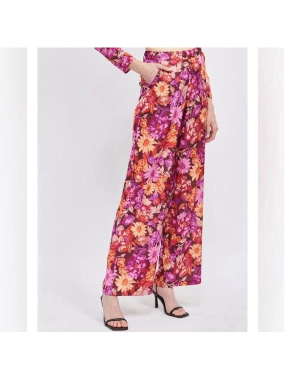 En Saison
Giselle Pant wide leg flor trousers boho Festival unique sz M